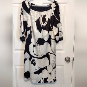 Rabbit Rabbit Rabbit Designs Black and White Floral Dress